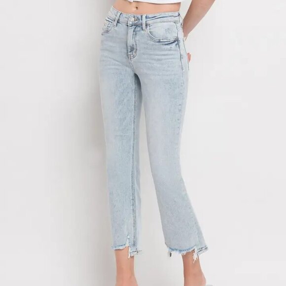 Lovervet - Kick Flare Cropped - Light Wash - 14W - Picture 12 of 12